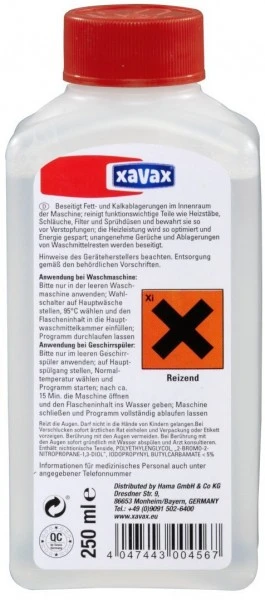 Zubehör Für Waschmaschinen XavaX Waschmaschinen-Reiniger Haushaltreiniger 2 Zubehör Für Waschmaschinen XavaX Waschmaschinen-Reiniger Haushaltreiniger – Bild 2